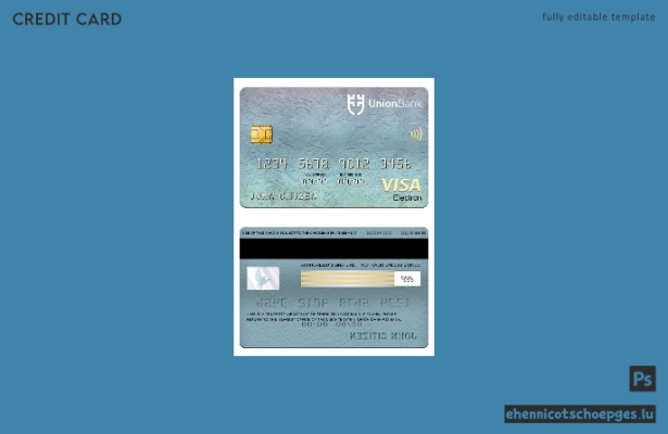 Liechtenstein Union Bank Visa Electron Karte – Beispielvorschau